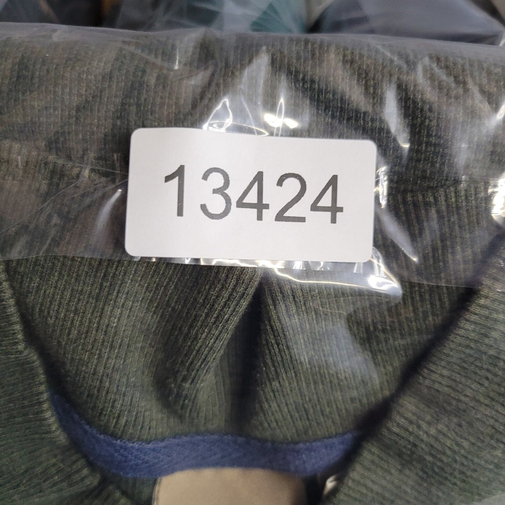 LL Bean Pullover Sweater Mens LT Large Tall Hunter Green Waffle Knit O BKF3 - Picture 9 of 9